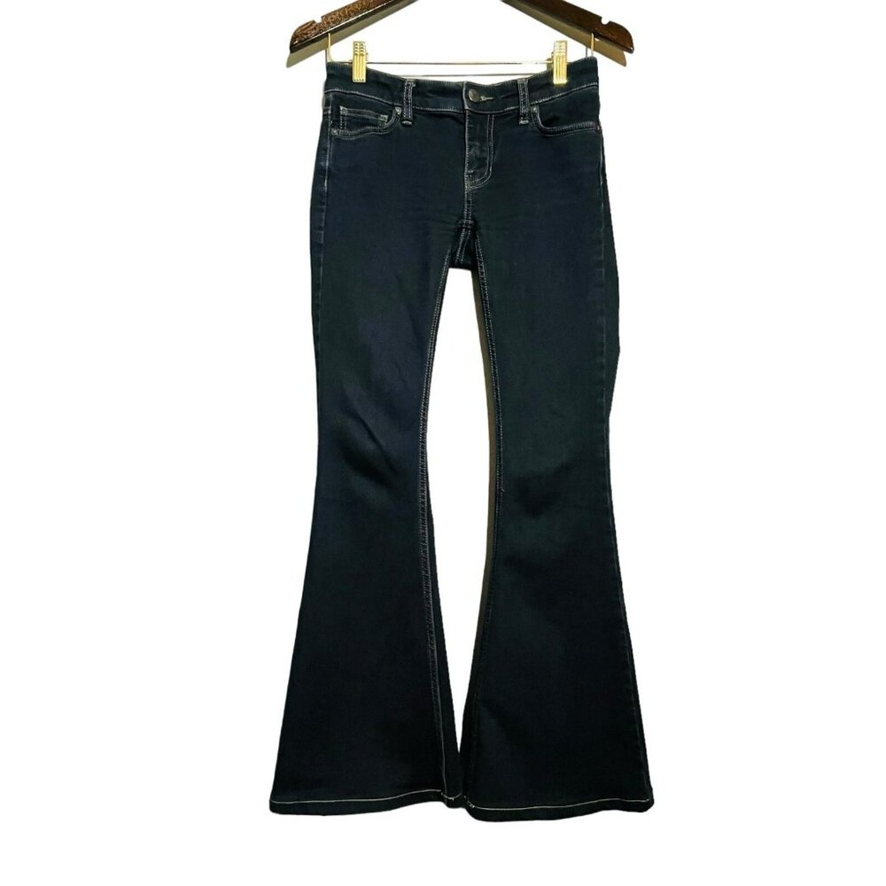 Free People Flared Jeans Women W24 Hippie Boho Disco Cowboy Cowgirl Western Y2K